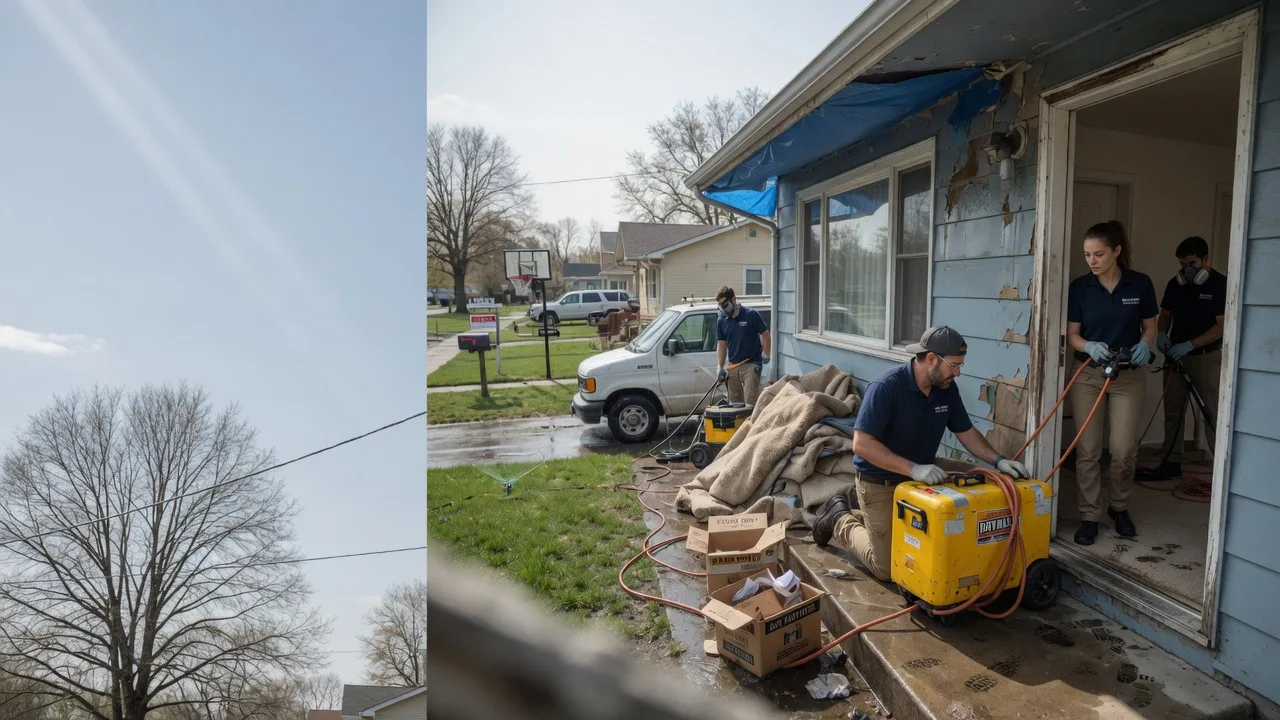 Basement Flood Cleanup in Rossville, IL near me
